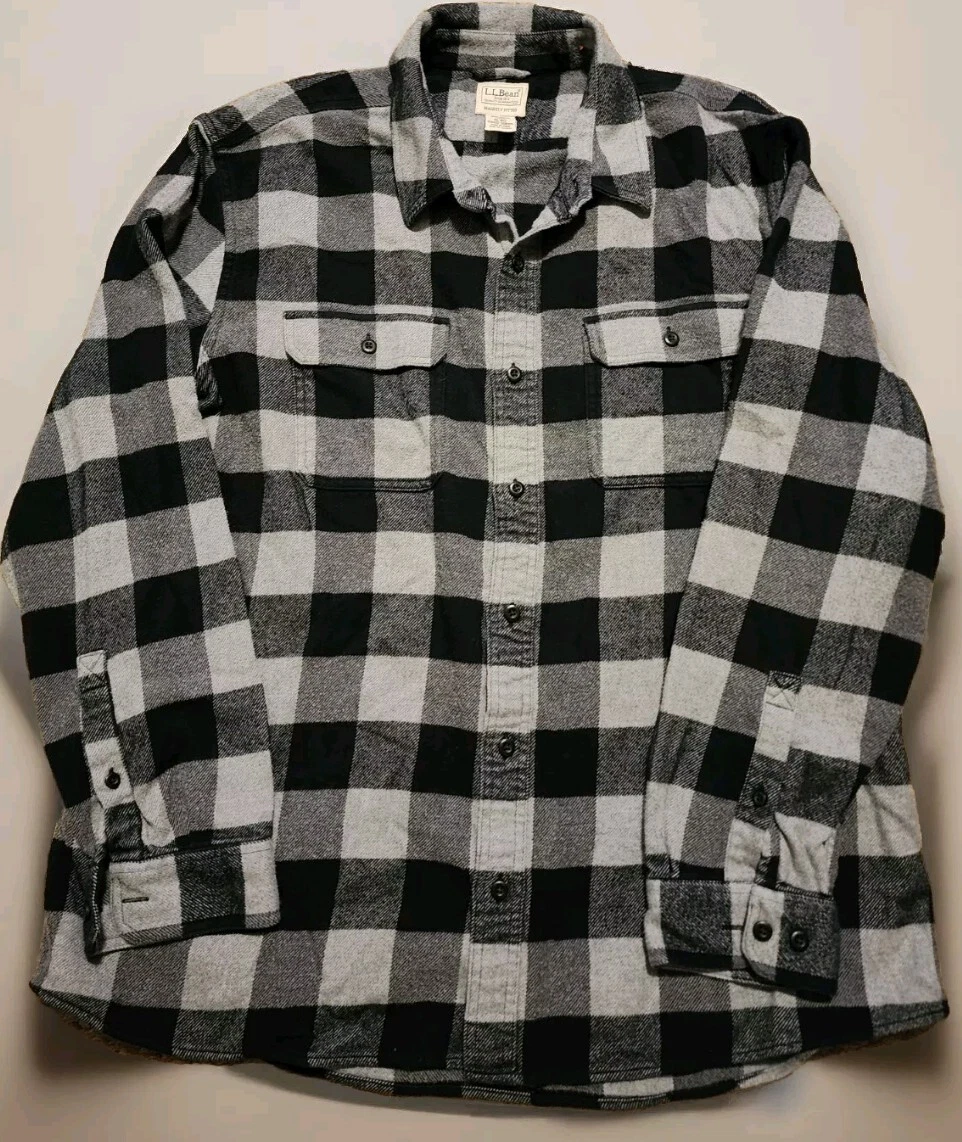 L.L. Bean Shirt Organic Cotton Tartan Plaid Flannel Button Up Active Outdoors XL
Opens in a new wind