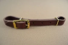 Flank - Connector Strap - 3/4" - Burgundy - Solid Brass Buckle (F307)