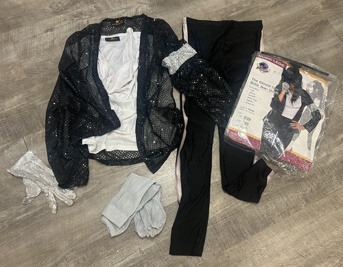 Music Legs The Gloved One Billie Jean Costume Outfit Halloween Dress Up M/L Read