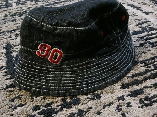 US Polo Assn 90 Denim Baby Bucket Sun Hat Navy Lining - Picture 2 of 6