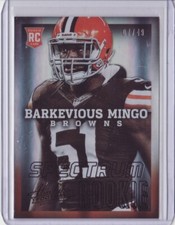 2013 Absolute Spectrum Black #108B Barkevious Mingo 07/49 RC #108 - Flat S/H