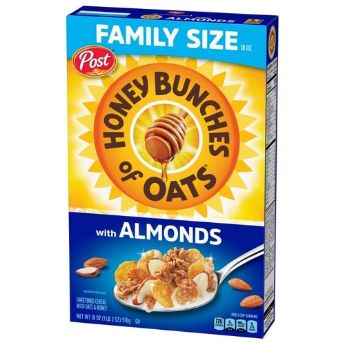 (3 pack) Honey Bunches of Oats with Almonds Breakfast Cereal, 18 oz Box - Picture 11 of 13