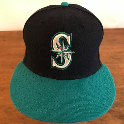 Gorra de béisbol oficial en el campo de los Marineros de Seattle MLB Poly New Era talla (7) CH21 - Imagen 2 de 8