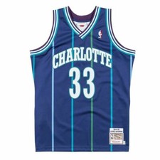 Mens Mitchell & Ness NBA Authentic Jersey Charlotte Hornets 1994 Alonzo Mourning