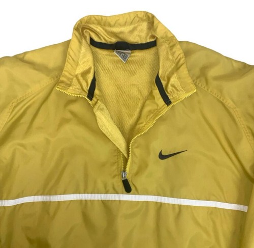 VTG 90S NIKE YELLOW OVERSIZED PULL-OVER WINDBREAKER 3X-LARGE - Picture 2 of 7
