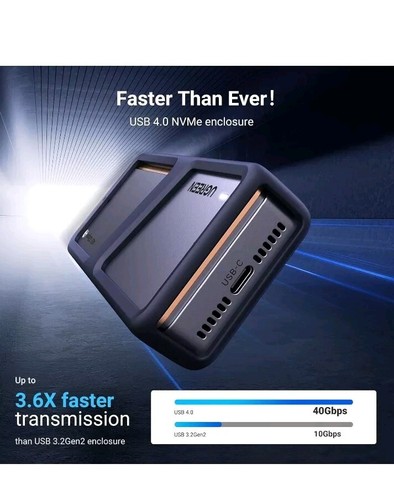 Ugreen USB4 Tragbare Festplatte Box M2 Externe Kompatibilität mit Lightning 4/3 - Bild 3 von 11