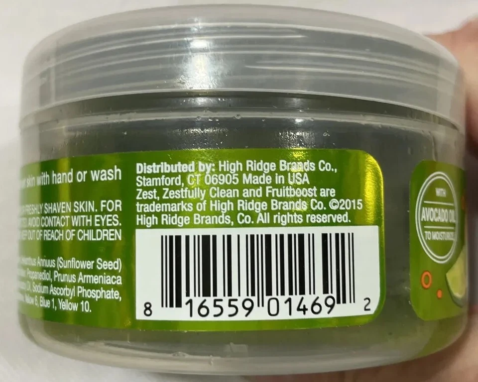 Zest Fruitboost Smoothie Body Scrub Citrus Splash with Apricot Seed 9 oz Sealed - Image 3 of 4