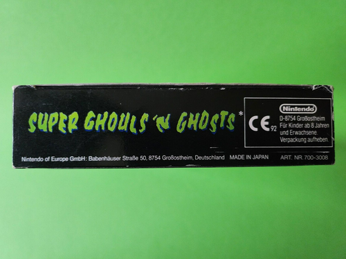 SUPER GHOULS'N GHOSTS / Jeu Super Nintendo PAL NOE / Capcom / 1991 + Crystal Box - Foto 7 di 24