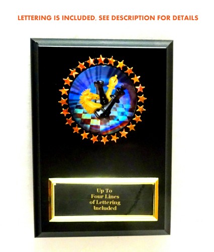 PLACA DE AJEDREZ 4x6 PLACA PREMIO DE AJEDREZ - Imagen 2 de 4
