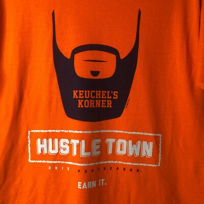 Dallas Keuchel 2015 MLB Baseball Keuchel's Korner Hustle Town Houston Astros EUC