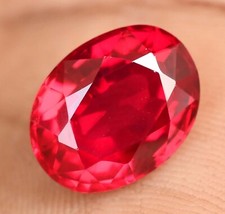 Stunning Natural Mogok Red Painite 12.40CT Certified Oval Shape Loose Gemstone