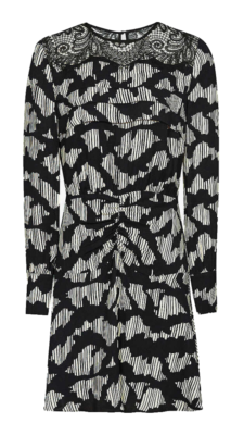 reiss black and white dress Women's Black/White Miya Print Lace Placement Size US 8 NWT Color:Sea Form Print: Floral 5ft 9.5 / 176.5cm Flattering Summer Dresses for