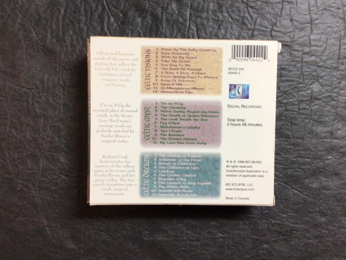 CELTIC DREAMS ~ 3 Disc Box Set ~ CD ~ SEALED!!! 90096442129
