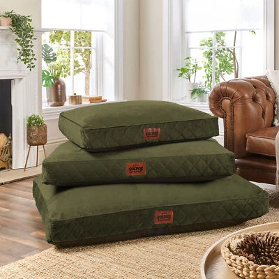 Slumberdown Paws for Slumber Olive Green Pet Bed, Extra Large