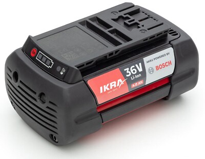 Bosch Akku 36V 4,0Ah Li-Ion Ersatzbatterie mit LED langlebig IKRA
