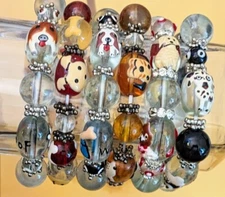 Dog Bracelets Jewelry Wholesale Bracelet Lot of 6 Beaded Stretch Bracelets 