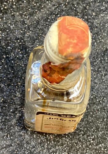 Vintage 1984 Jim Beam Whiskey ungeöffnet (aber leer) Miniaturflasche/Versiegelt intakt - Bild 6 von 8