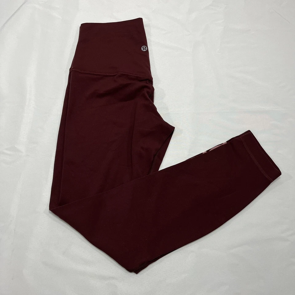 Lululemon Size 6 Align Pant Red Merlot “SOUL” Full Length Leggings LW5CT3S - Image 4 of 4