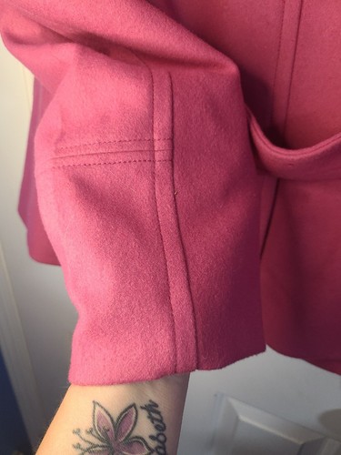 Chaqueta de trabajo Garnet Hill rosa 65 % lana/35 % viscosa talla 10 ropa de trabajo con clase empresarial - Imagen 11 de 18