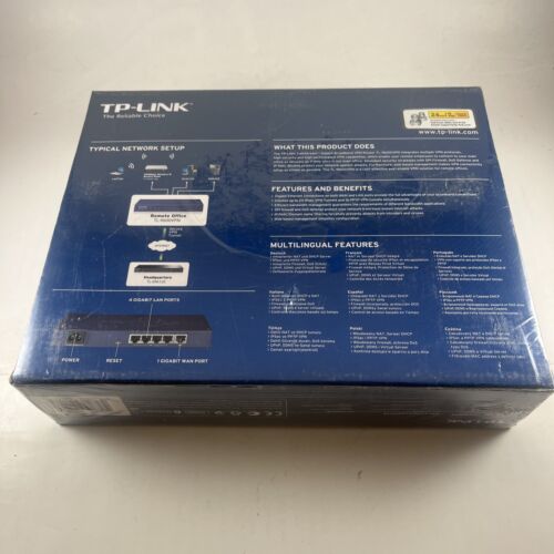 TP-Link TL-R600VPN SafeStream Gigabit Broadband VPN Router Sealed New - Picture 3 of 4