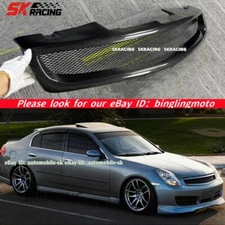 For 2005-2006 Infiniti G35 350GT Sedan Carbon Fiber Front Bumper Central Grille