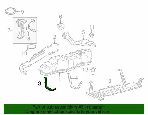 Correa de tanque de combustible OEM NUEVA 2004-2008 Ford F150 Heritage Harley Davidson 5L3Z9054Aa Foto 2 de 2