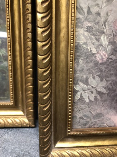 VTG Framed Lithograph Prints Master Simpson & Chums Gold Gilt Wood Frames 12” - Picture 15 of 24