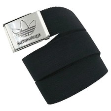 New BALENCIAGA ADIDAS Belt Metal Cotton Black Vintage style silver Men Women
