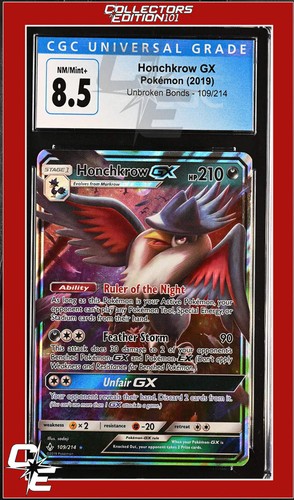 Honchkrow-GX graded CGC 8.5 for sale on eBay