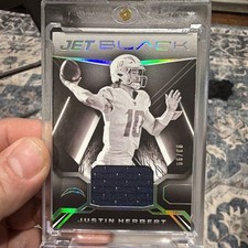 Justin Herbert 2021 Panini Black Football. Jet Black Patch.  #d 85/99. No JBM-JH