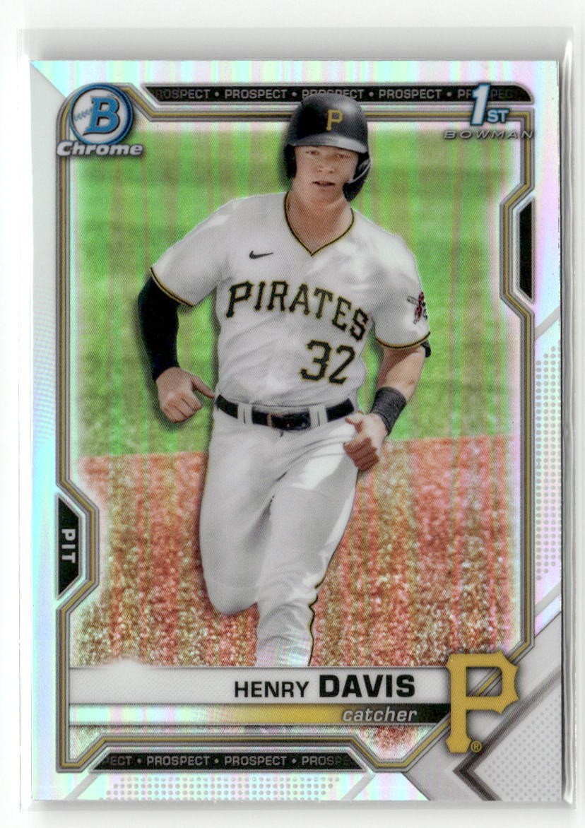 2021 Bowman Draft #BDC-48 Henry Davis Chrome Refractor 1ST RC ROOKIE