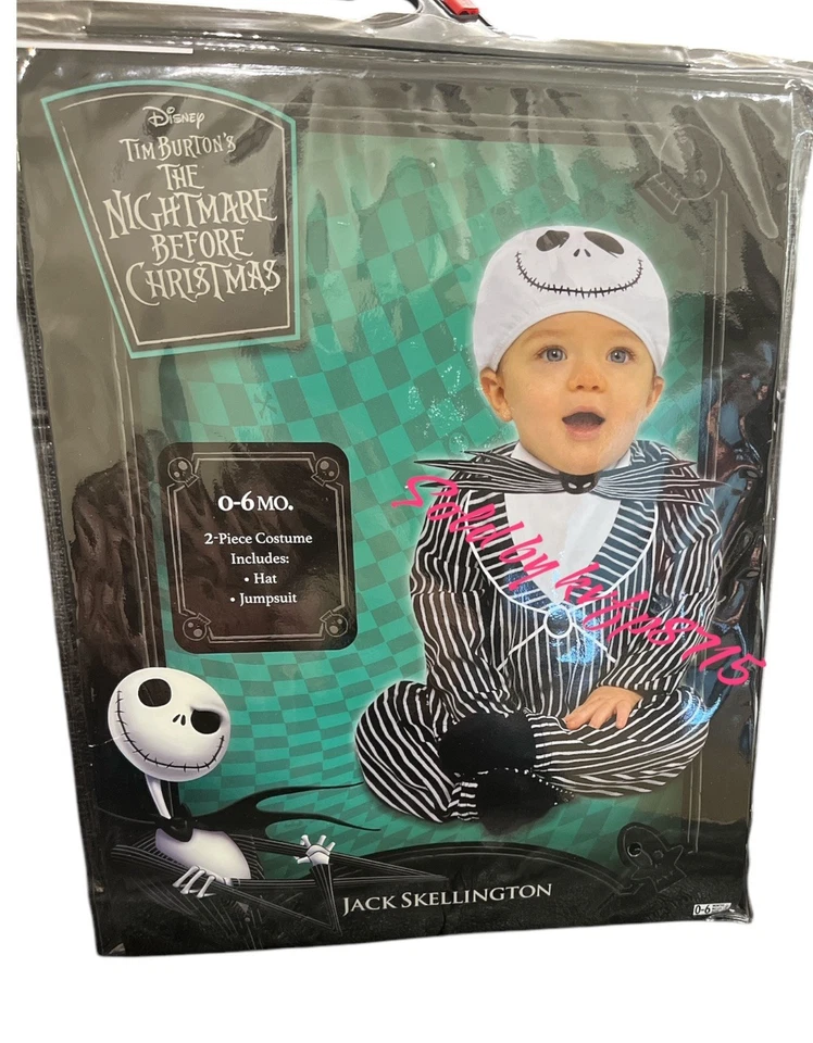 Disfraz Jack Esqueleto Bebé Halloween Talla 0-6 Meses Pesadilla Antes de Navidad Foto 2 de 3