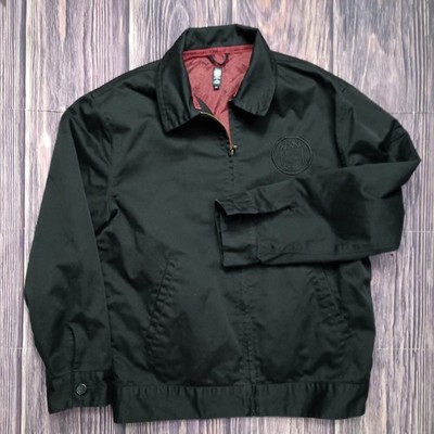 Y2K Spitfire By Dickies Medium Black Jacket With soft Red Skull All Over Pattern