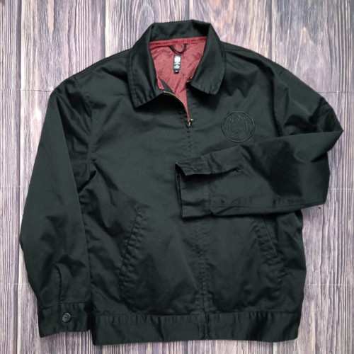Y2K Spitfire By Dickies Medium Black Jacket With soft Red Skull All Over Pattern