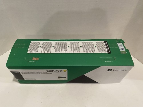 Genuine Lexmark C331HY0 High Yield Yellow Toner Cartridge Brand New In Box - 第 4/9 張圖片