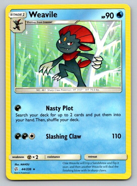 Weavile SM - Cosmic Eclipse 44/236 NM