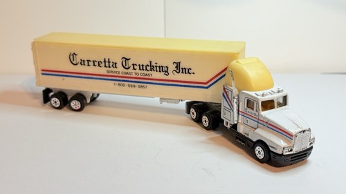 Road Champs Kenworth Semi Truck & Trailer Carretta Trucking Inc 1:87 Loose - Picture 2 of 5