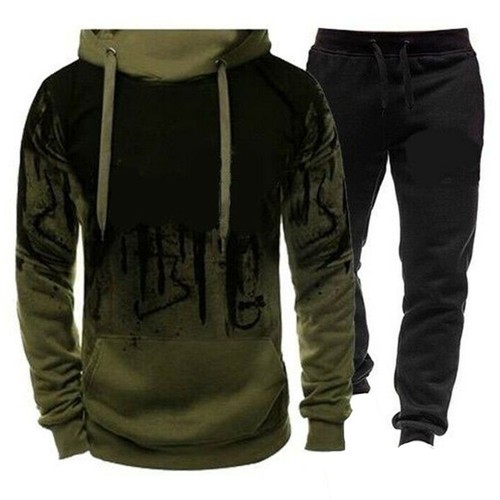 Stylish Men's Trasuit With Comfortable Hoodie And Relaxed Sweatpants For - Picture 7 of 8
