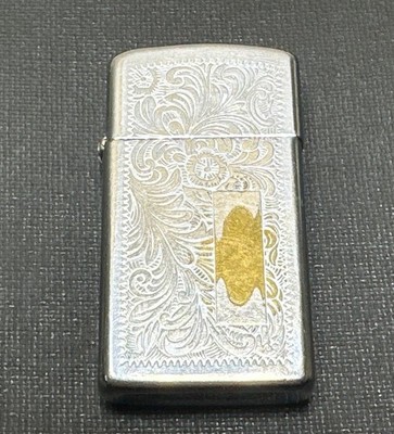 1980 Zippo Slim Lighter with Venetian Design