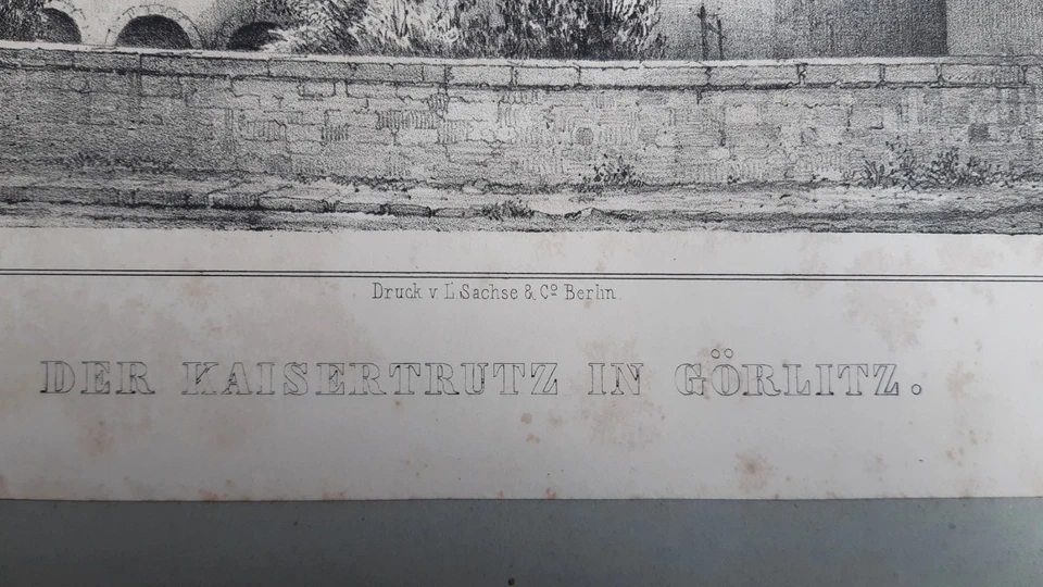 3 Grafiken: Görlitz Kaisertrutz Krypta Petrikirche Eingang Görlitzer Rathaus - Bild 4 von 4