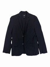 H M Men  s Regular Fit Blazer Jacket Size 36R In Navy