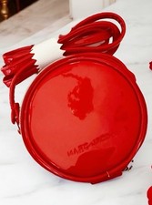 MARC JACOBS  Red Patent Leather 4" Mini Crossbody  Bag Purse