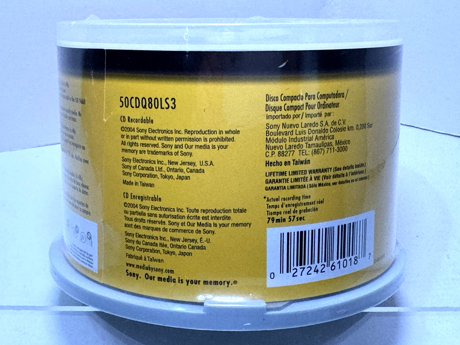 NEW Sony CD-R 50 Pack High Speed Recordable Disc 700 MB 1X-48X 80 Min