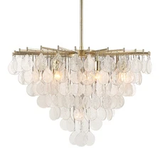 Uttermost 21583 Goccia 8 Light 38"W Waterfall Chandelier - Goccia