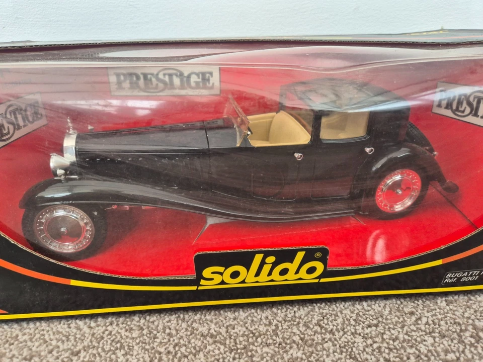 1/18 Solido Classique Bugatti Royale Prestige Édition Modèle Moulé Voiture - Photo 2/4