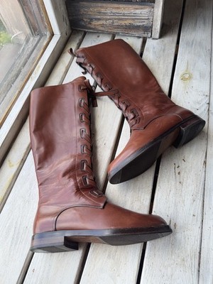 Luxury 00s Retro Bally Vintage Cowgirl Western High Boots Women s EU 36 1/2 Size