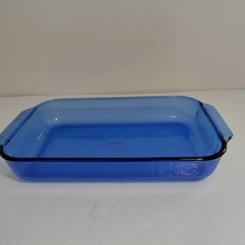 Vintage Pyrex #233 Colbalt Blue Glass Baking Pan 13”x 9”x 2” 3QT Made In USA