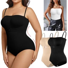 Plus Size Shapewear Bodysuit Tummy Control Body Shaper Shaping Leotard Tank Tops