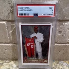 Topps 2003-04 Draft Pick LeBron James Cavaliers RC #221 PSA 5 Graded Card
