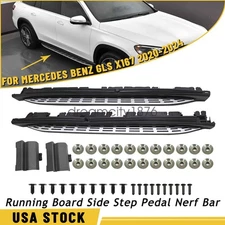 Running Board Side Step Fit Mercedes Benz GLS X167 2020-2024 Left + Right Side